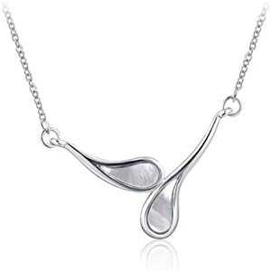 AROUND 101 Swarovski Elements Austrian Crystal Double Water Droplets Pendant Necklace