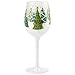 Enesco 6004430 Designs by Lolita Christmas Trees Hand-Painted Artisan Wine Glass, 15 Ounce, Multicolor