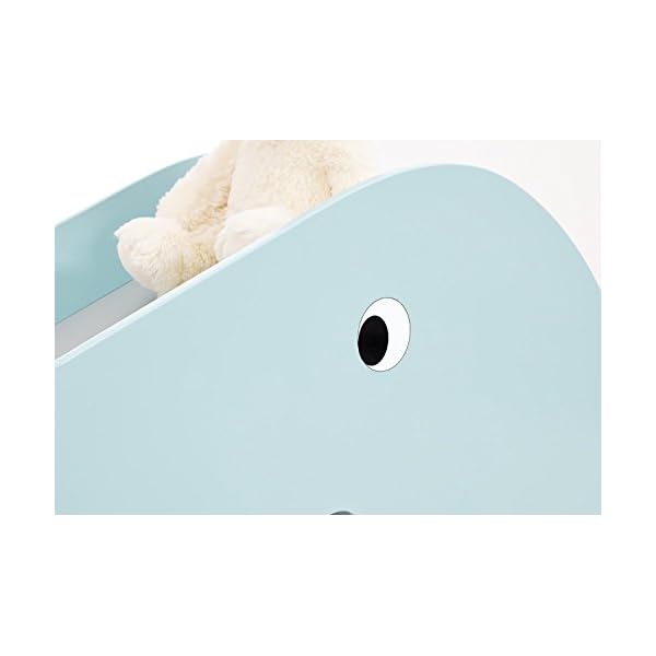 Pinolino Indoor-Rutsche Lotta aus Holz, Belastbarkeit 60 kg, mit 2 Augenaufklebern, für Kinder ab 3 Jahren, Mint/grau – Bild 4