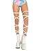 iHeartRaves Pair of Non-Slip Rave Leg Wraps (Lavender)