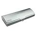 Aluminum Eyeglasses Case，EZESO Hard Shell Matte Elegant Slim Light Metal Frosted Spectacles For Small And Medium Frams (Grey)