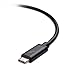 [USB-IF Certified] Cable Matters 40 Gbps Thunderbolt 3 Cable Black 1.6 Feet Supporting 100W Charging