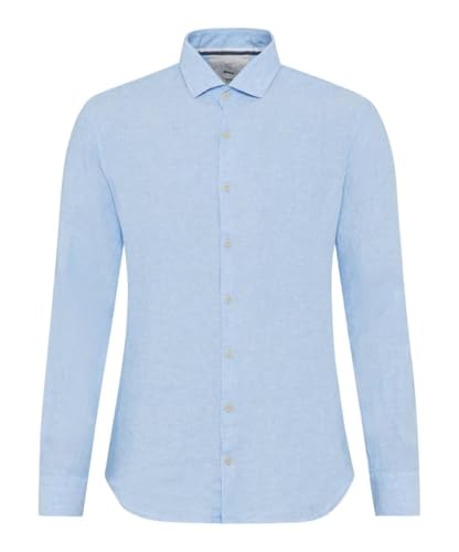 Brax Style Jarold U Pure Linen Quality Camisa, 29 Sky, S para Hombre