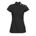 Alexandra Womens Stand Collar Beauty Tunic / Health Beauty & Spa / Workwear (8 US) (Black)