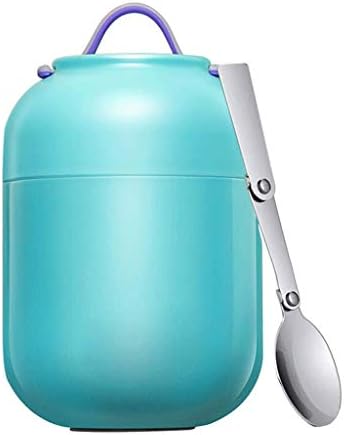 Ftrou 大人キッズベビー学生ジャーのためのステンレス鋼製小型サーモス700ミリリットル千ミリリットル ポータブル煮込みビーカー リークプルーフ 折りたたみスプーン付き食品容器 Color A Size 1000ml Cznelb Ru