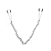 Adjustable Non Piercings Women Body Jewelry with Clamps - Silver