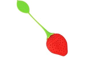 Kitchen Supplies Tea Strainer Strawberry Shape Silicone Tea Infuser Tea Bag Teapot Accessory Professional
