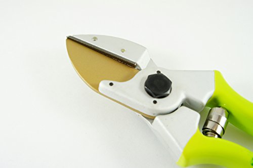 Q-yard QY-730B Lower Anvil Zinc Alloy Pruning Shear- Extra Sharp Garden Hand Pruners, Easier Cutting, Comfortable Ergonomic, Less Effort - Gardening Scissors for Men & Women