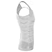 Andux Men's Shaper Slimming Shirt Elastic Sculpting Vest White SSY-2 (L)