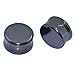 Longbeauty 15 Pair Natural Mix Stone Flared Fresh Tunnels Ear Plugs Expander Piercing Gauges kit 14MM