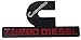 X2 Black Cummins 12V 24V 4BT 6BT Turbo Diesel Emblem Replaces OEM Mopar 68276962AA, 68276962AB Left OR Right Side