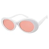 Lavany Women's Men Sunglasses,Vintage Clout Goggles Oval Shades Sunglasses Eyewear (C)
