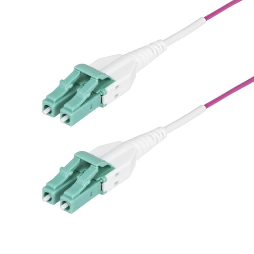 StarTech 16ft/5m OM4 Uniboot Fiber Cable, LC to LC, Optic (OM4RLCLC5M)