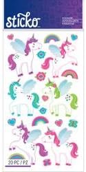 Sticko Stickers Bulk Buy (6-Pack) Classic Stickers Unicorns E5201274