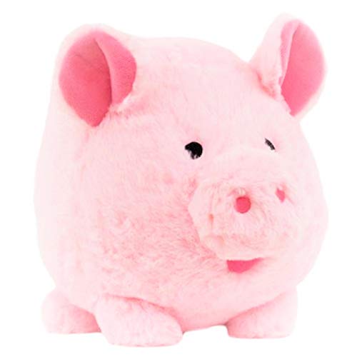 jumbo plush piggy bank rainbow