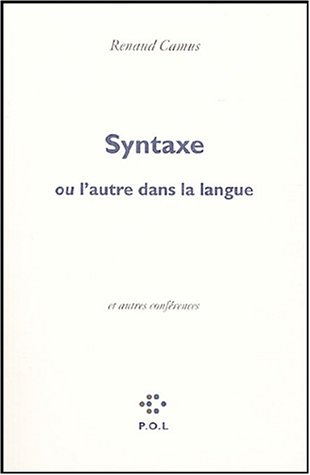 Syntaxe ou L'autre dans la langue