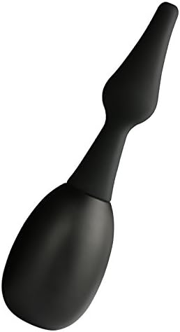 Black Silicone Anal Cleaner Enemator Nozzle Vaginal Anal Douche Cleaning Enema for Women Men