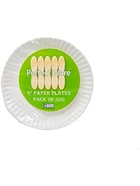 Perfect Stix Paper Plate 9-300 Paper Plates White, 9" (Pack of 300)