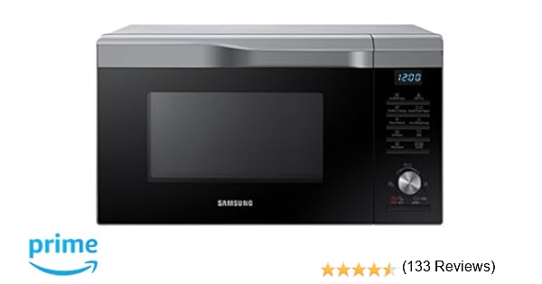 Samsung Mc28M6055CS/EC - Horno-Microondas con grill, 900W/1500W/2100W, 28 litros, interior de cerámica, ventana EasyView y función horno hasta 200º C, ...