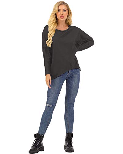 ZANZEA Dames T-shirt Losse Lange Mouwen Blouse Oversize Tops Overhemden Trui Asymmetrisch Jumper Sweatshirt - Image 4