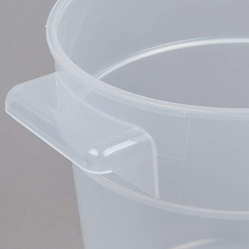 Cambro 1 Quart Round Food Storage Containers, Translucent with Lids Bundle (2 Containers, 2 Lids