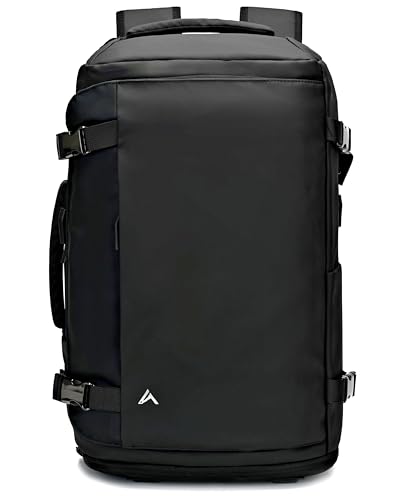 + Zermatt – HØRN Travel Backpack Cabin with Vacuum Bag 55 x 30 x 20 – 50 x 30 x 20 – Portable Backpack 15 – 17 Inches Telework Carry-on Airplane Ryanair, Carry On Men Women Oxford 35L