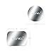 aLLreLi 6 Pack Metal Plates with Adhesive for Car Mount Phone Holder Cradle, 3 Pack Rectangular and 3 Pack Round