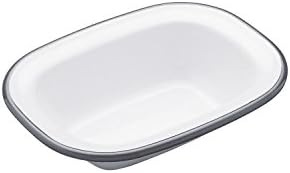 Pie Dish - Enamel - Oblong - 16cm (Pack of 4)