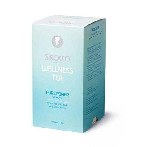 Sirocco Tee - DETOX – WELLNESS Tea Pure Power - Organisches Grüntee mit Mate und Zitrusaromen - 3 x 20 Teebeutel (60…