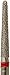 Crosstech Multi-Use Diamond Burs 856L/016F (1.6mm head size, 9.0mm head length), Friction Grip Shank, Fine, Round End Taper (Pack of 5)