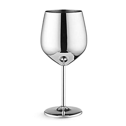 Red Wine Glasses Stainless Steel Juice Drink Champagne Goblet Drum Shape Red Wine Cup Shatterproof Plastic Red Wine Glass - Thumbnail 4
