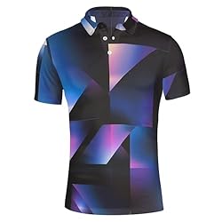 HUGS IDEA Gradient Geometry Men's Short Sleeve