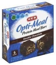 (VALUE BOX) TEXAS GROCERY Opti‑Meal Double Chocolate Protein Bars 6ct [he]