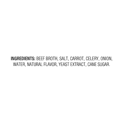 AMAZON FRESH, 45% LESS SODIUM BEEF BROTH, CARTON, 32 OZ