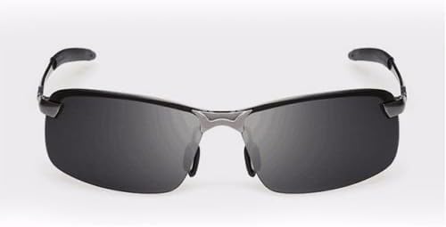 Pofs New Men's Polarized Lens Driving Outdoor Sports Sunglasses Eyewear Glasses+ Case,Grey + Grey