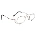 Makeup 4.0x Magnifying Make-up Eye Alloy Glasses Spectacles Flip Down Lens (4.0)