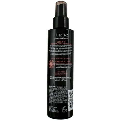L’ORÉAL PARIS ADVANCED HAIRSTYLE SLEEK IT IRON STRAIGHT HEAT SPRAY, 5.7 OUNCE