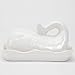 Bits and Pieces - The White Whale Ceramic Butter Dish - Whale Shaped Butter Dish