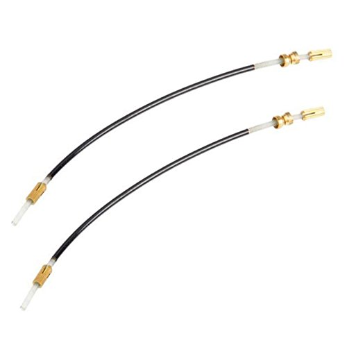 Kinglos 4/4 3/4 Violin Nylon Fiddle Tailpiece Gut Cord with Brass Screw Replacement Tailgut Tailcord (2Pcs)