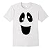 Men's Funny Ghost Face Halloween T-Shirt Large White