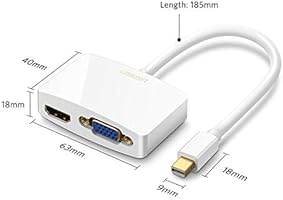 Ugreen Mini Displayport To Hdmi Vga Adapter Converter 4k Thunderbolt 2 0 Compatible For Macbook Pro Macbook Air Imac Surface Pro 1 2 3 4 6 Surface Laptop 2 Surface Book Thinkpad X1 White Amazon Sg Electronics