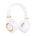 Sound Intone P6 Wireless Headphones with Microphone and Volume Control for Cellphones iPhone Laptop TV (White Gold)