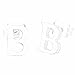 Shally Gold Plated Alphabet Letter Initial Stud Earrings