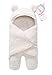 Pinleck Newborn Baby Boy Girl Cute Cotton Plush Receiving Blanket Sleeping Wrap Swaddle (White, One Size)