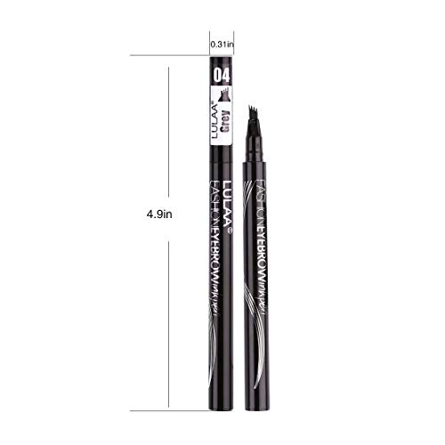 Eyebrow Pen, Long-lasting Waterproof Eyebrow Tattoo Pen, Microblading Eyebrow Pencil with a Micro-Fork Tip Applicator Creates Natural Looking Brows Effortlessly