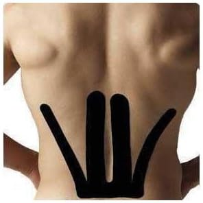 SpiderTech Therapeutic Lower Back Tape - Black