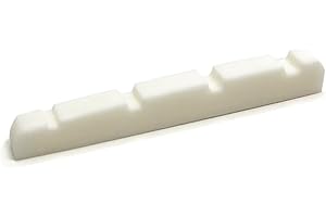 Vintage Forge 40mm Flat Bottom Slotted Bone Nut Compatible with Fender Jazz Electric Bass (Wide) BNT-300W