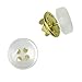 Evelots Instant Button Pins, Shirt/Blouse/Collar/Sleeve, Imitation Pearl- Set/24