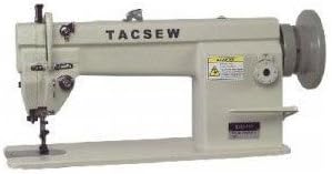 Tacsew GC6-6 Walking Foot Feed Industrial Upholstery Sewing Machine, M Bobbins, 1/2" FootLift, 8mm Stitch Length, Reverse, AutoOil, PowerStand 1600SPM