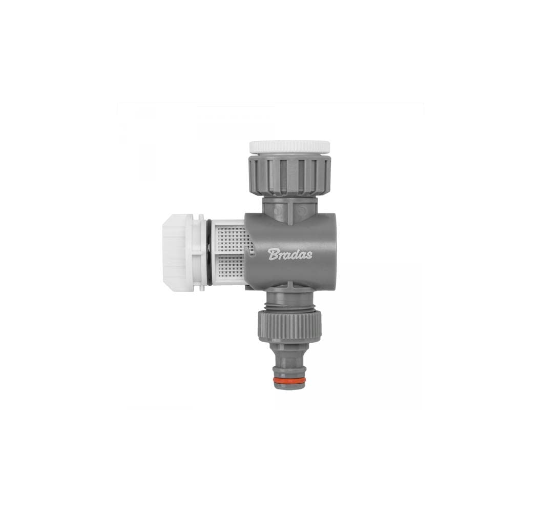 Water filter for outside garden tap,stops irrigation systems blocking,filters grit,rust,and limescale flakes, cleanable filter